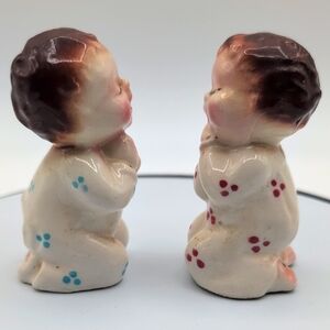 Vintage Ceramic Praying Children Figurines